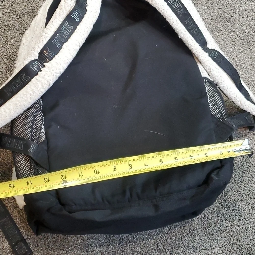 Pink VS Rare Sherpa Large Campus Backpack - Picture 6 of 14